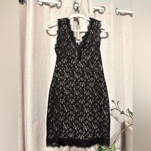 Black Lace Bodycon Dress